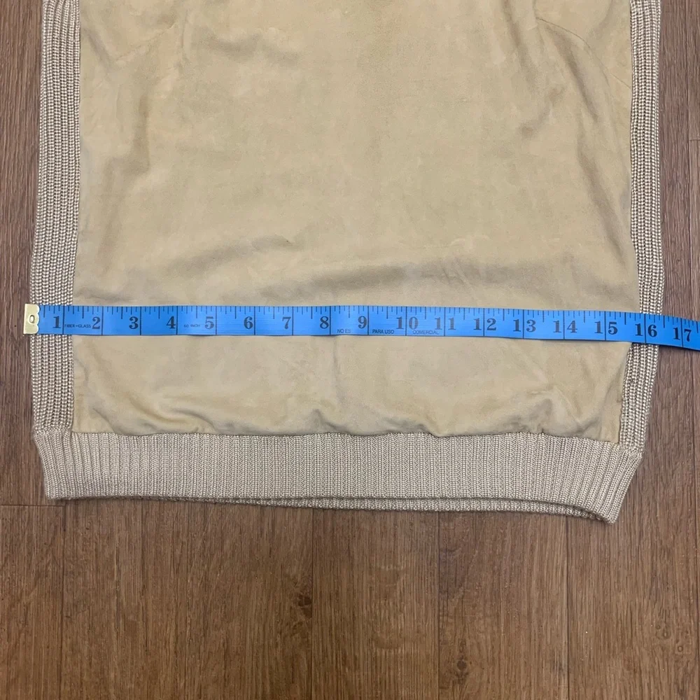 RALPH LAUREN BLACK LABEL Silk Cashmere Suede Sweeter ScoopNeck Long Sleeves Sz M - Picture 8 of 9